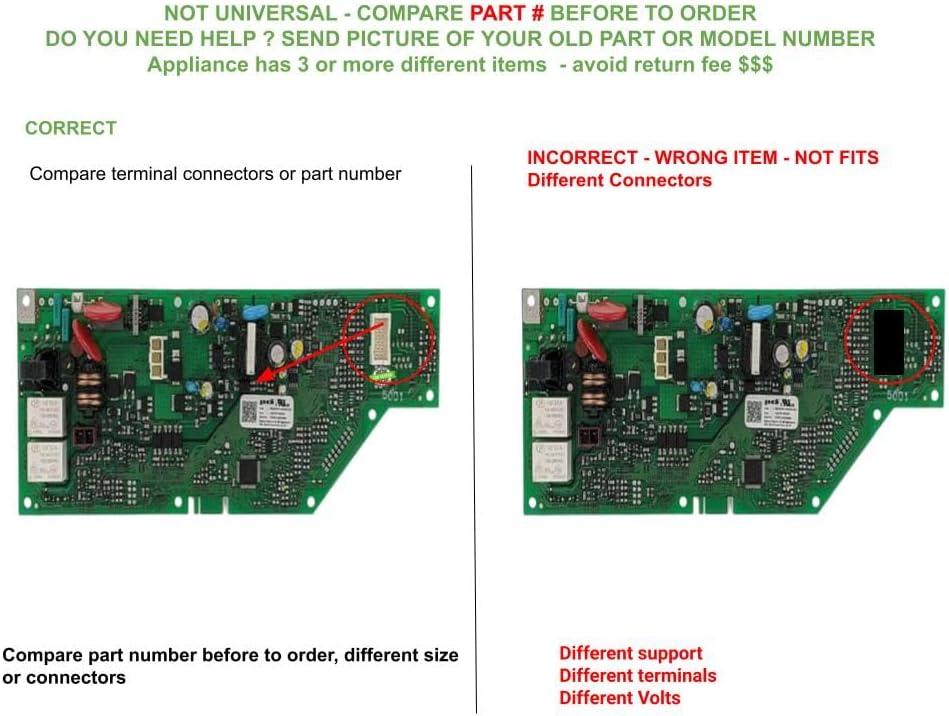 EQUIP. DR US WD21X24116 EDR24116X1 compatible with GE Dishwasher Electronic Control Board fits old part number WD21X24116
