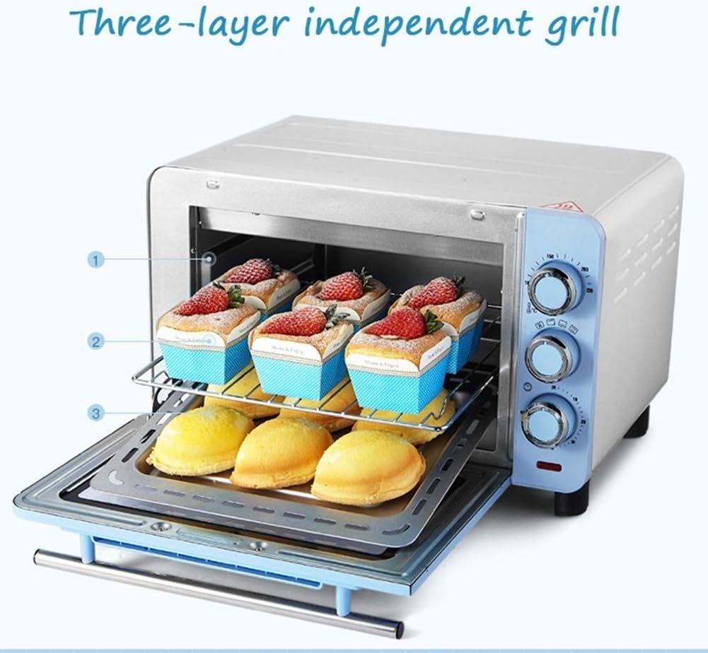 Automatic Mini Oven Electric with 60 Minute Timer Including Baking Tray And Anti-Scalding Gloves 1200w Cooking Power 15L Capacity