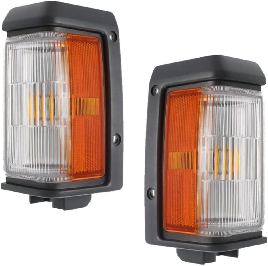 For Nissan Pathfinder 1987-1995 Side Marker Light Driver and Passenger Side | Pair | Standard | Replacement For NI2550105, NI2551105 | B6115-41G02, B6110-41G02