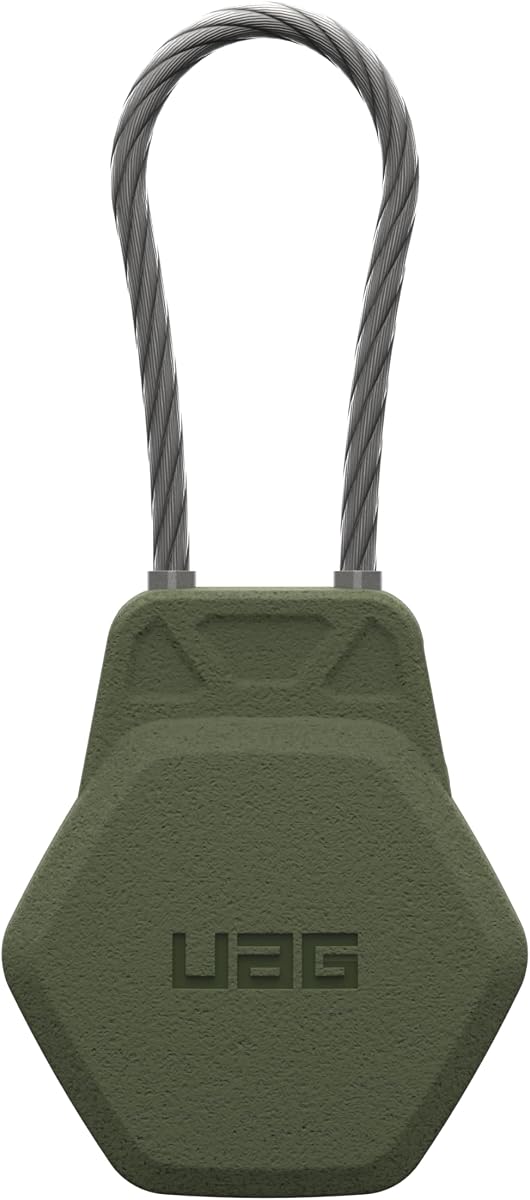 UAG Civilian Case for AirTag, AirTag Holder with Wire Cable, Olive Drab