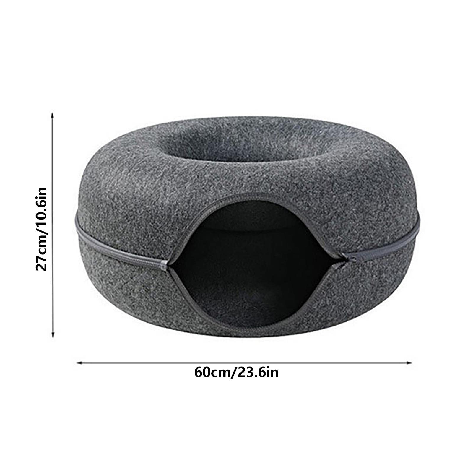 Yeeda Túnel Cama para Gato, Cama Túnel para Gatos Juguete Gato Cama Túnel Redonda Para Gatos Desmontable Juguete De Manguera De Gato Donut Para Gatitos | Para Gatos Desmontable Juguete De Manguera De Gato Donut Para Gatitos