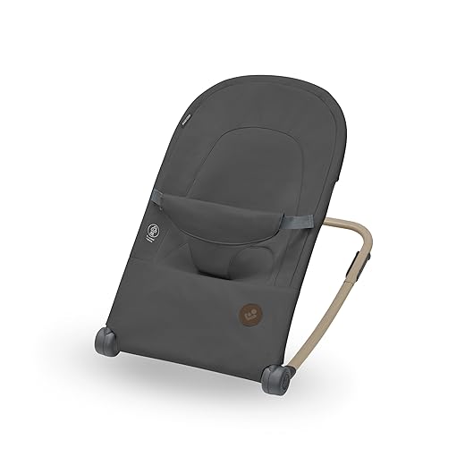 Maxi-Cosi Loa Baby Wipstoel, Ultracompact inklapbaar, Lichtgewicht wipstoel, 2 ligstanden, Draagbare wipstoel met 100% gerecyclede stoffen, 0 tot circa 2 jaar, 0-12 kg, Beyond Graphite
