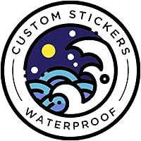 Custom Waterproof Laminated Stickers - Upload Your Design, 2-12 Inch Sizes, Sets of 20/50/150 - Personalized Vinyl Labels for Business