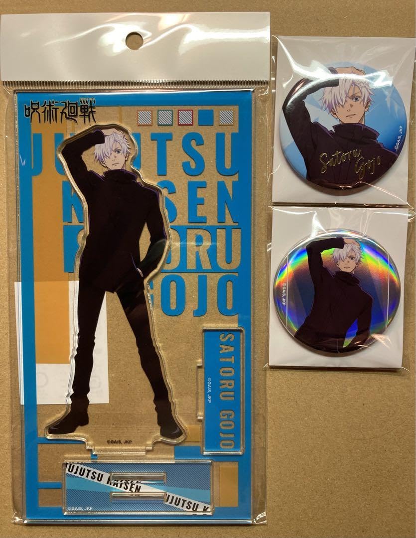 五条悟 缶バッジ ロフト 呪術廻戦 PLAZA ロフト 懐玉・玉折 rest オーロラ缶バッジ 五条