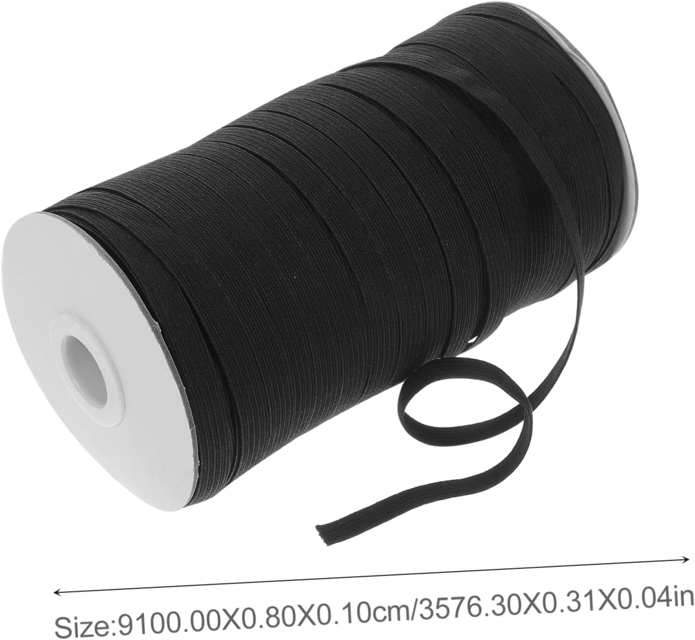 Housoutil 1roll Elastic Stretchable Sewing Band for Diy Waistbands Necklines Suitable for Clothing Hair Accessories and Crafts