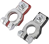 Vista 1 de Par positivo y negativo de terminal de batería, baterías de poste superior automotriz, apto para Nissan 243407F000 243407F001