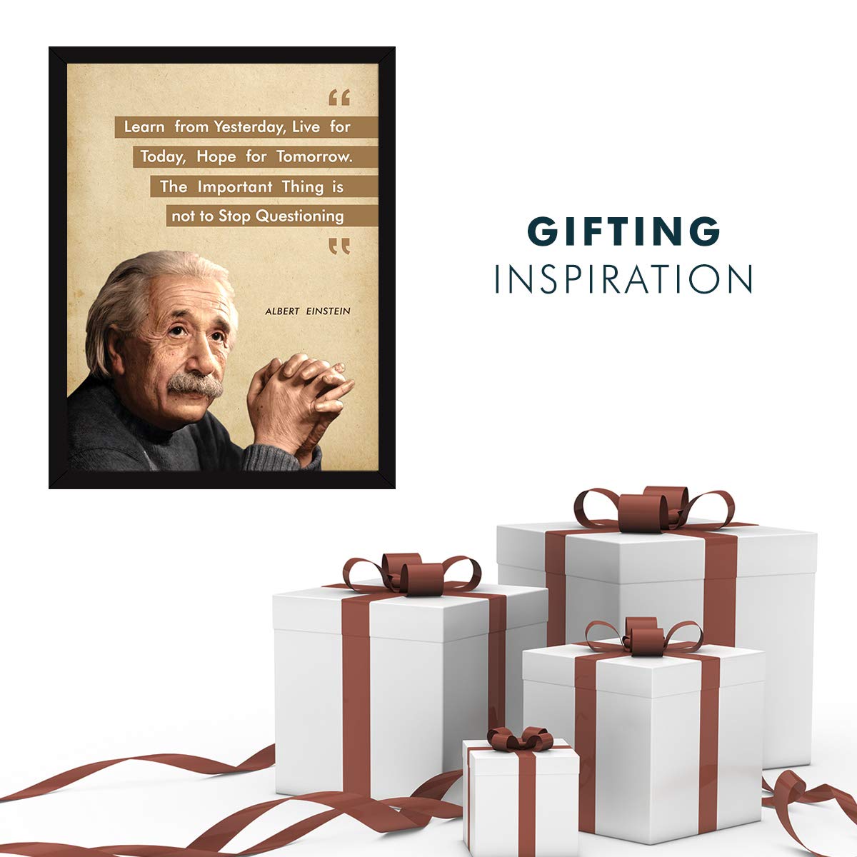 Albert Einstein Quotes Frames - Motivational Wall Art -7 Albert Einstein Quotes Frames - Motivational Wall Art -7