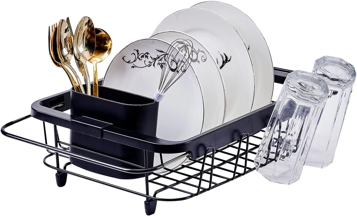 kaileyouxiangongsi Adjustable Over Sink Dish Drying Rack Stainless Steel Dish