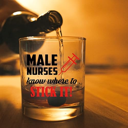 Miniatura 4 de AGMdesign Vaso de whisky para enfermeras, regalo de agradecimiento para él, marido, papá, abuelo, enfermera, divertido regalo de enfermera para