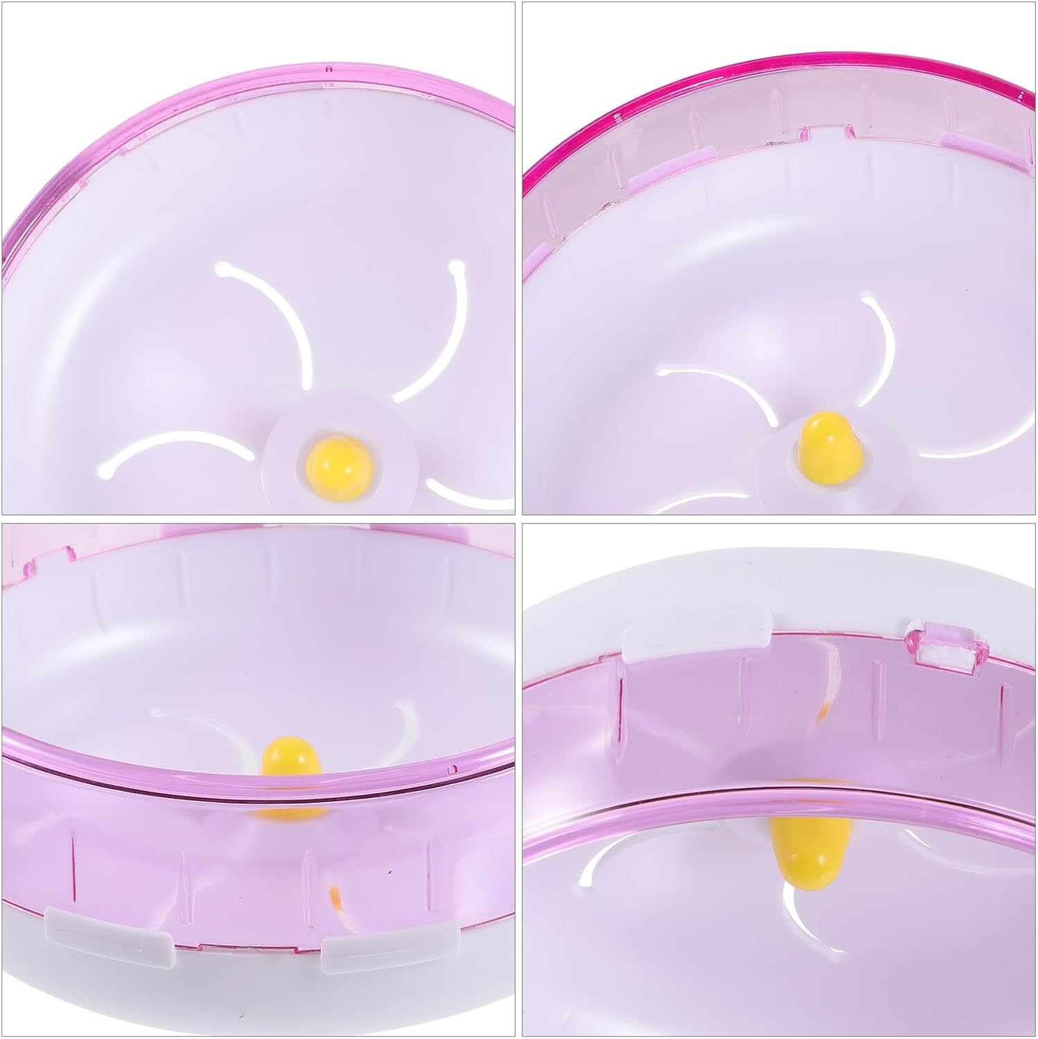 minkissy Silent Hamster Running Wheel 21cm Large Household Exercise Wheel for Chinchillas, Gerbils, Hedgehogs Wear-Resistant Surface, Quiet Pet for Small Animals