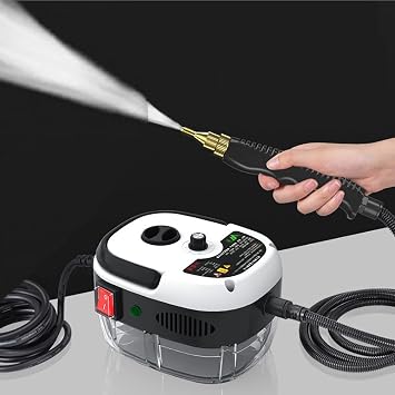 High Pressure Steam Cleaner 2500W, Home Grout Tile Car Detail Handheld High Temperature Portable Cleaning Machine for Kitchen Bathroom
