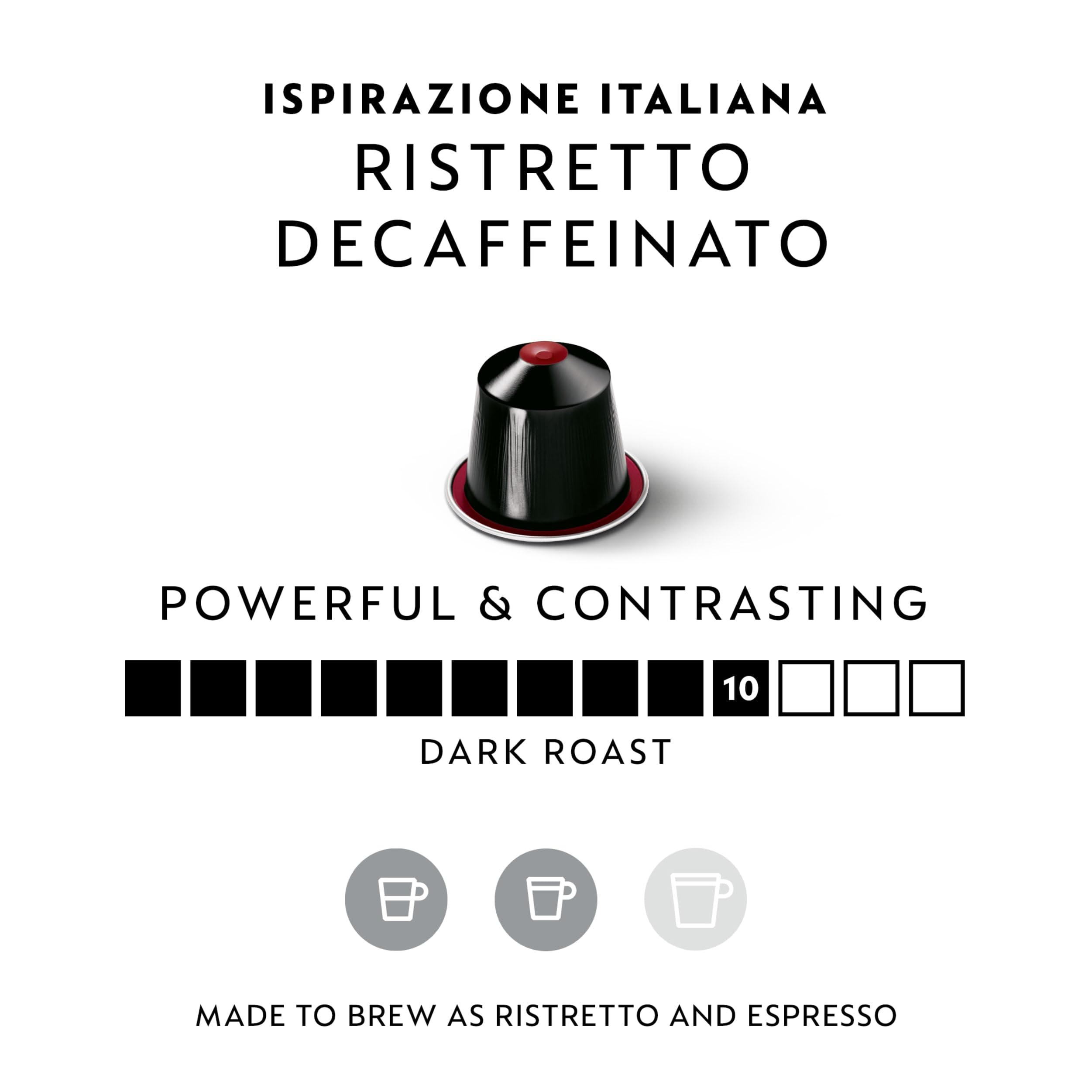 NESPRESSO CAPSULE - 50 RISTRETTO DECAFFEINATO CAPSULE