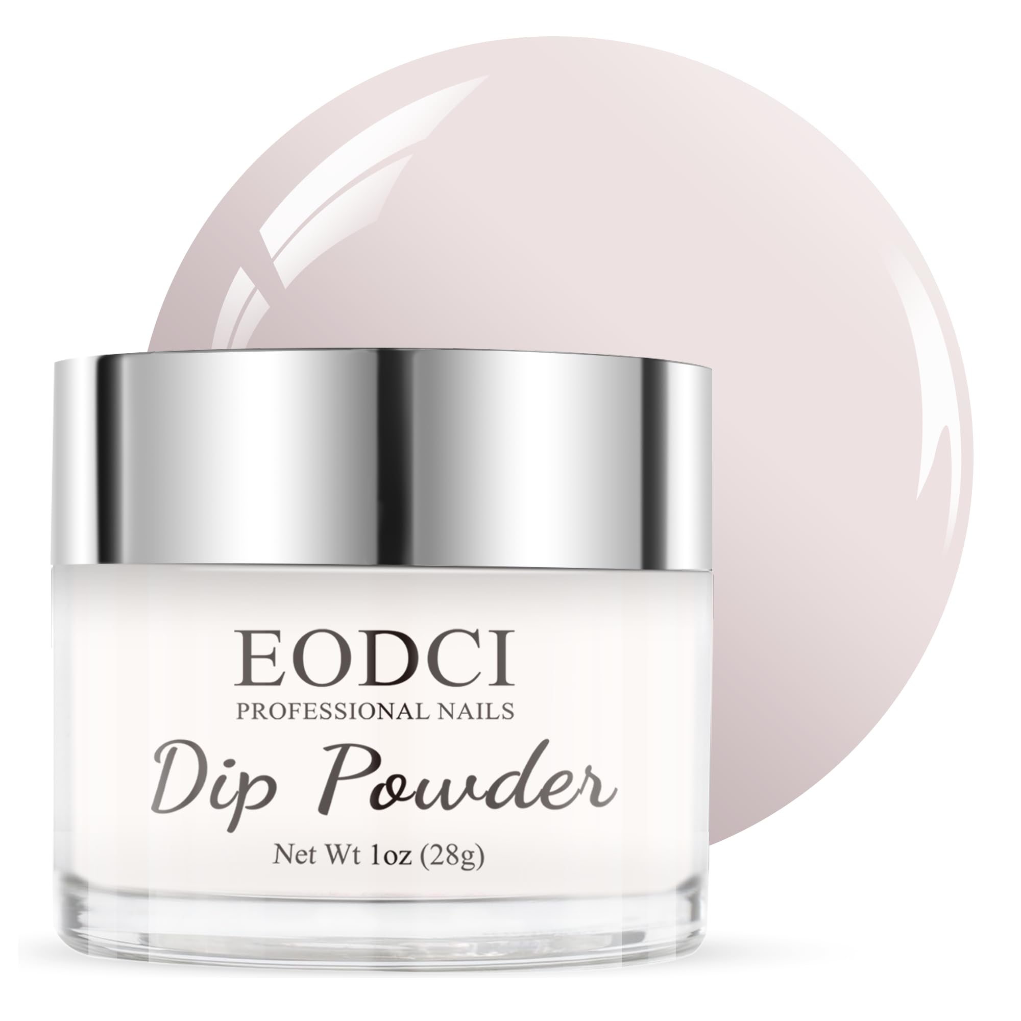 EODCI Milk White Dip Powder Color, Nail Dipping Powder French Powder Pro Collection System Nail Art Starter Manicure Salon DIY at Home, Odor-Free&