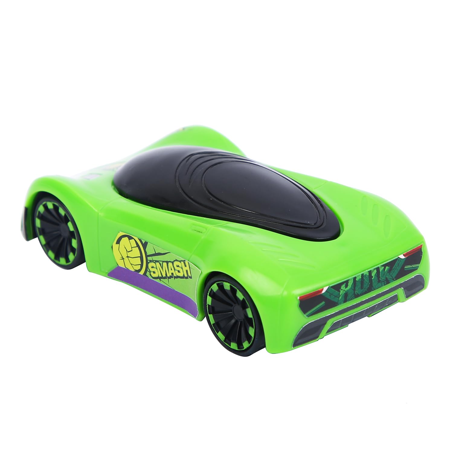 SKOODLE Marvel Pull-Back Hyper Car for Kids - Hulk Edition, Marvel Inspired Toy Cars with Sturdy and Long-Lasting Construction, Enhances Motor Skills and Fun Vehicle Toy for Gifting - Green 3