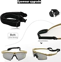 Vista 7 de Gafas tácticas profesionales protectoras militares polarizadas gafas de disparo Deportes Senderismo Ciclismo Paintball Gafas de seguridad