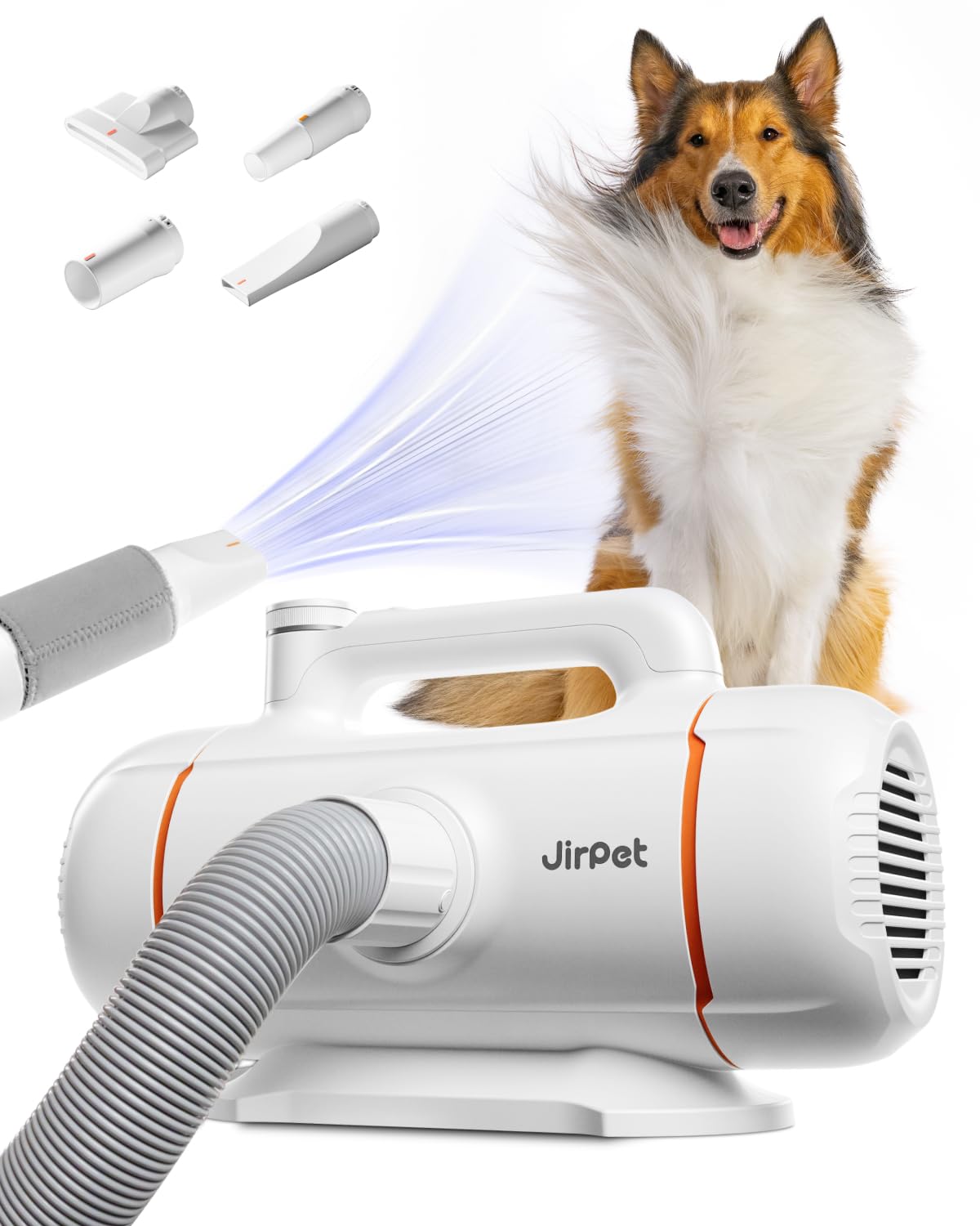 JirPet Dual Motor High Velocity Dryer for Dogs, 5.0HP/2000W Grooming Dryer