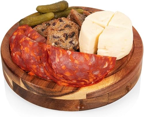 Miniatura 5 de TOSCANA - a Picnic Time brand Disney Brie - Cuchillo de queso, juego de embutidos, tabla de cortar, 7.5 x 7.5 x 1.2, madera de acacia, The Beauty &amp;