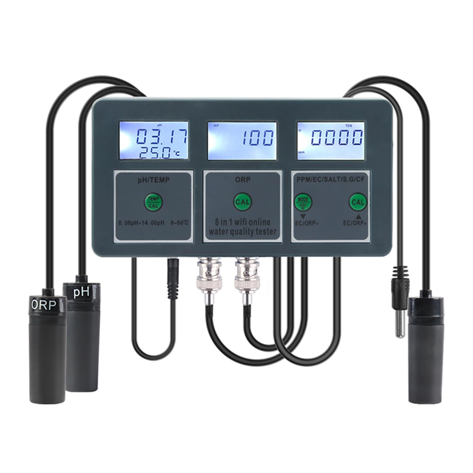 Tuya WiFi 8 w 1 Tester jakości wody Analizator pomiarowy DIY Detektor jakości wody Monitor wody