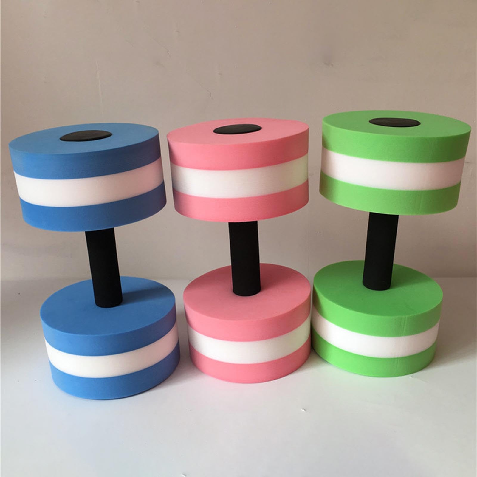 kowaku Aquatic Dumbbell Bar Aquatic Barbell Water Sports Pool Fitness Aquatic Weights Lightweight Men Women EVA Water Dumbbells, Pink