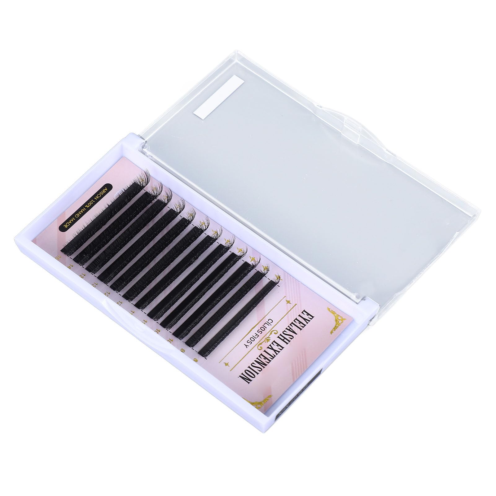 Pestañas Suaves 0.07D para Extensión de Pestañas, Postizas Individuales en Forma de Y de 8-15mm para Artistas de Maquillaje