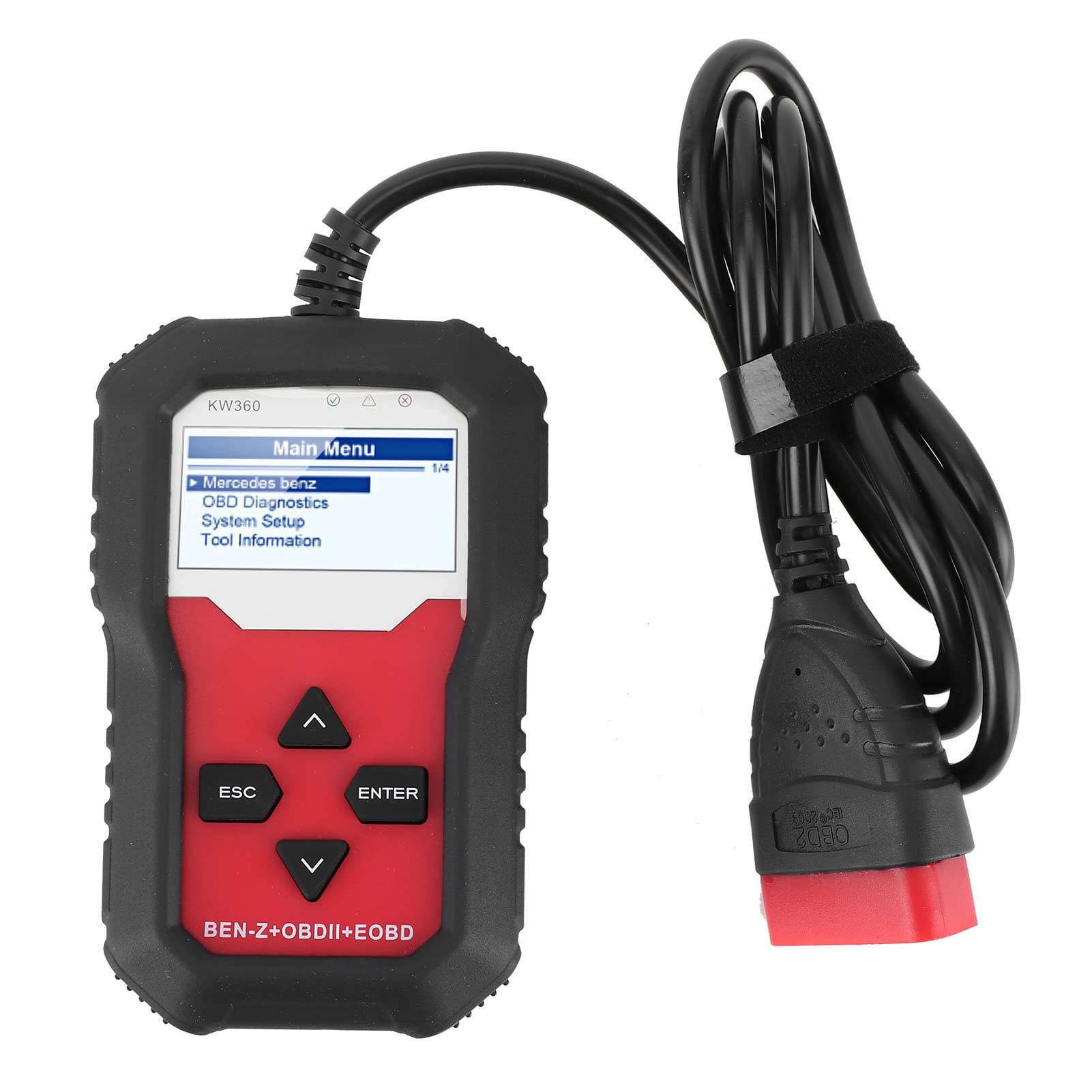 KIMISS Professioneller Full-System-Automobilverwerfungsdetektor mit Vollem System mit Vollsystem 12V OBD-Scanner für mit Diagnostischem Scanner, (Englisch)