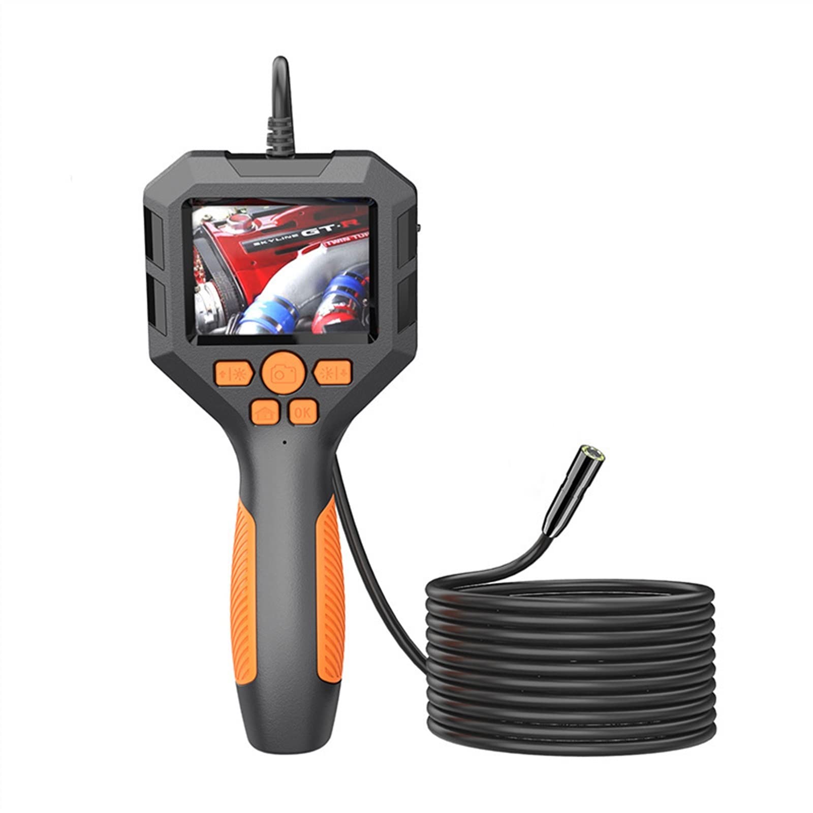 Inspection et analyse 2.8 ''écran IPS caméra endoscope portable sonde HD1080P Inspection de tuyau endoscope industriel prendre Photo enregistrement vidéo étanche (Size : 3.9mm-5M)