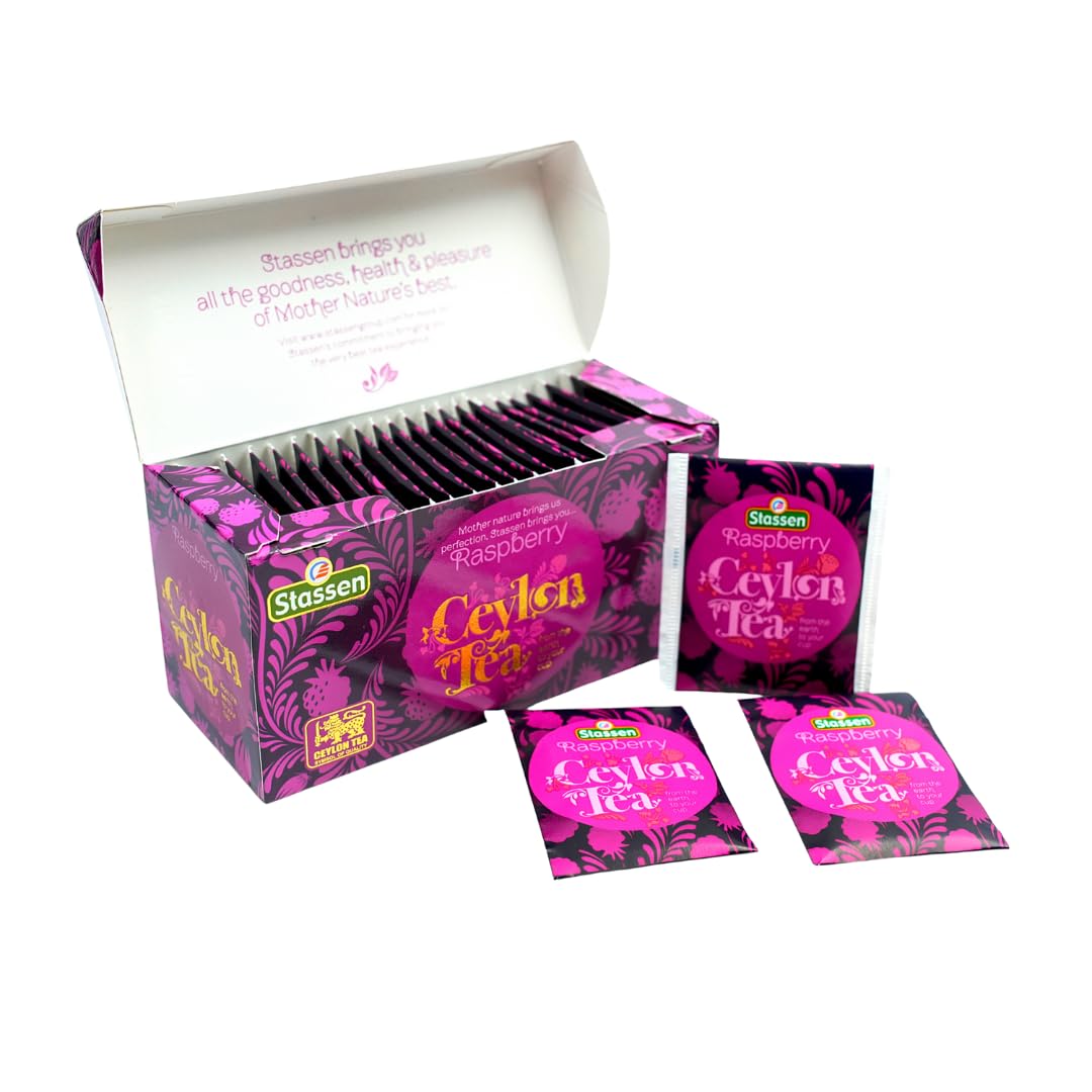 The Infinity Box Ceylon Raspberry Tea | 25 Tea Bags (1.5g Each) | Imported from Sri Lanka | Naturally Caffeine-Free, Fruity & Aromatic | Rich in Antioxidants | Enjoy Hot or Iced - Image 8 thumbnail