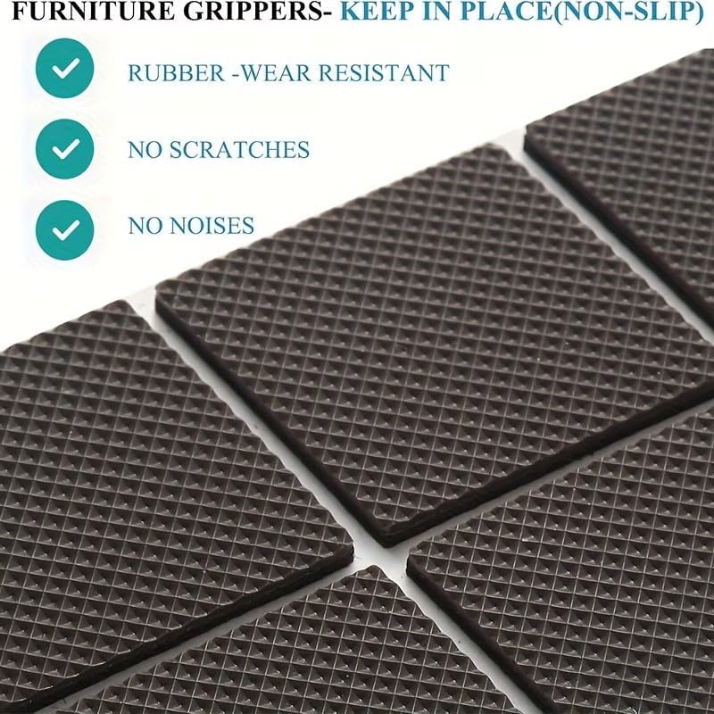 Felt Furniture Pads 30 Pieces, 1.06inch Cuttable Furniture Pads, Anti Scratch Floor Protectors for Chair Legs, Square