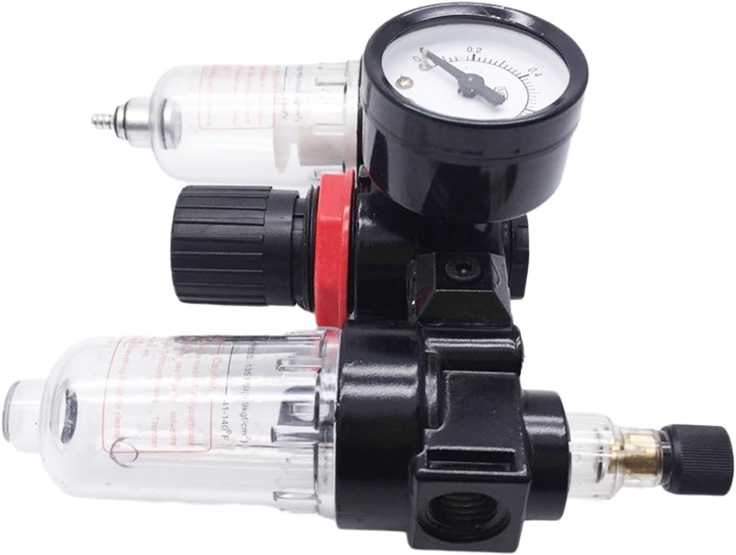 AC2000 1/4 BSPT Pneumatic Parts Three-link oil and water separation filter air pressure reducing valve gas processor (Size : Fiber core)