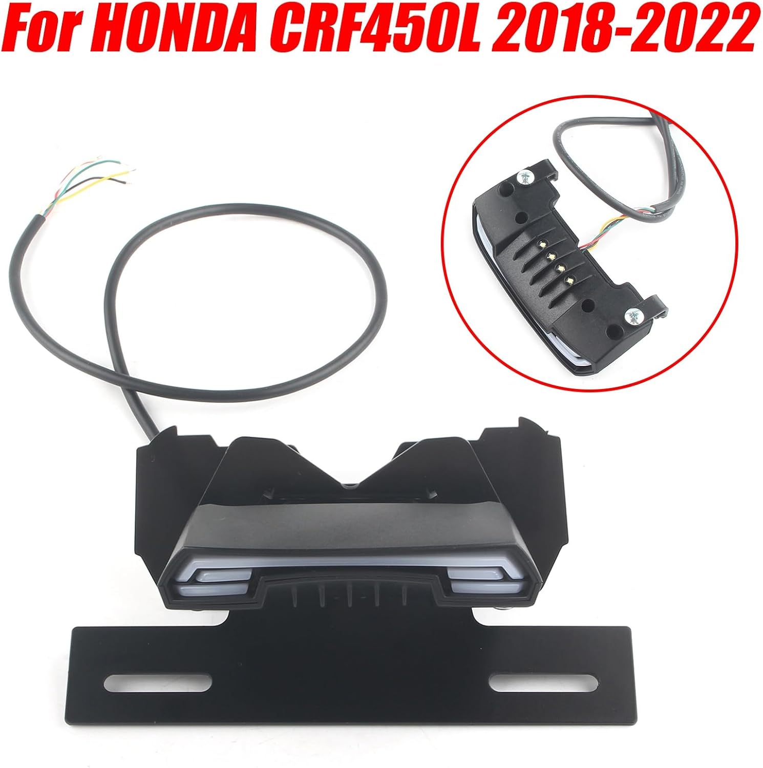 Motorcycle License Plate Holder Frame Bracket 1 Set license plate holder For HONDA CRF450L 2018-2022 Auto Parts