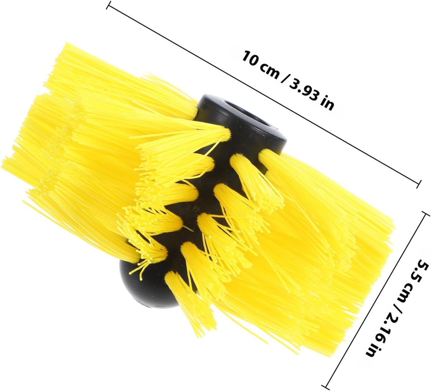 Chimney Cleaning Brush Head Yellow M7 Sturdy Wire Brush for Dryer Vent Maintenance and Fireplace Pipe Cleaning Tool Accessory