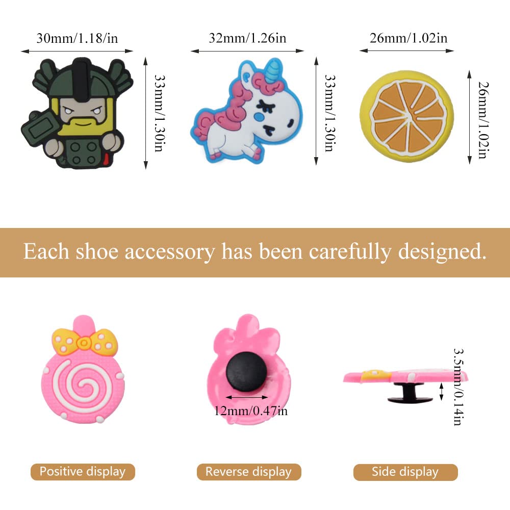 PVC Zapatos Adornos Balones Deportivos Amuletos Decoración Abalorios para Clog Bolsos 50 Piezas