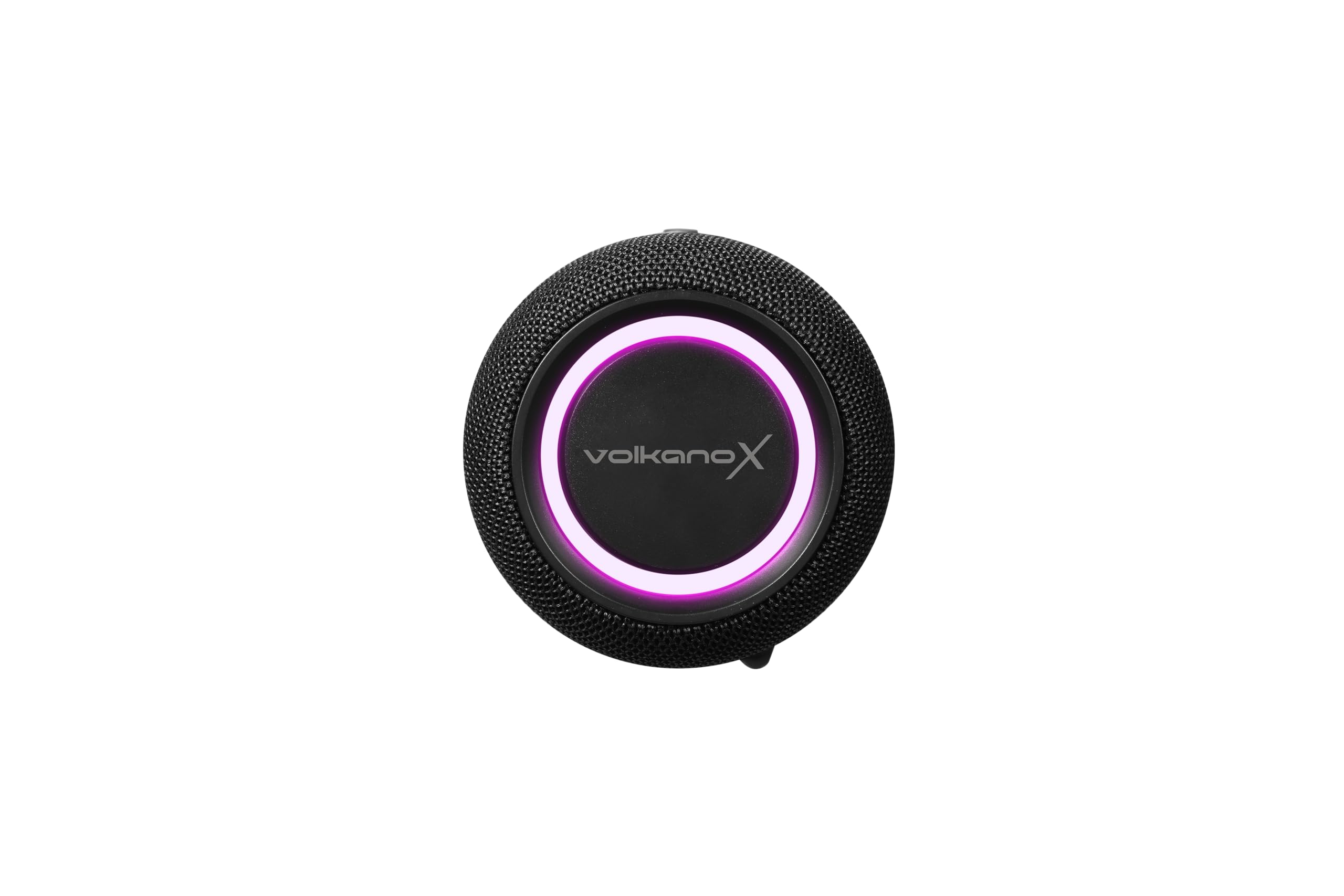 VolkanoSoundBlast: Portable Bluetooth Speaker with Powerful Sound and RGB Lights - Black