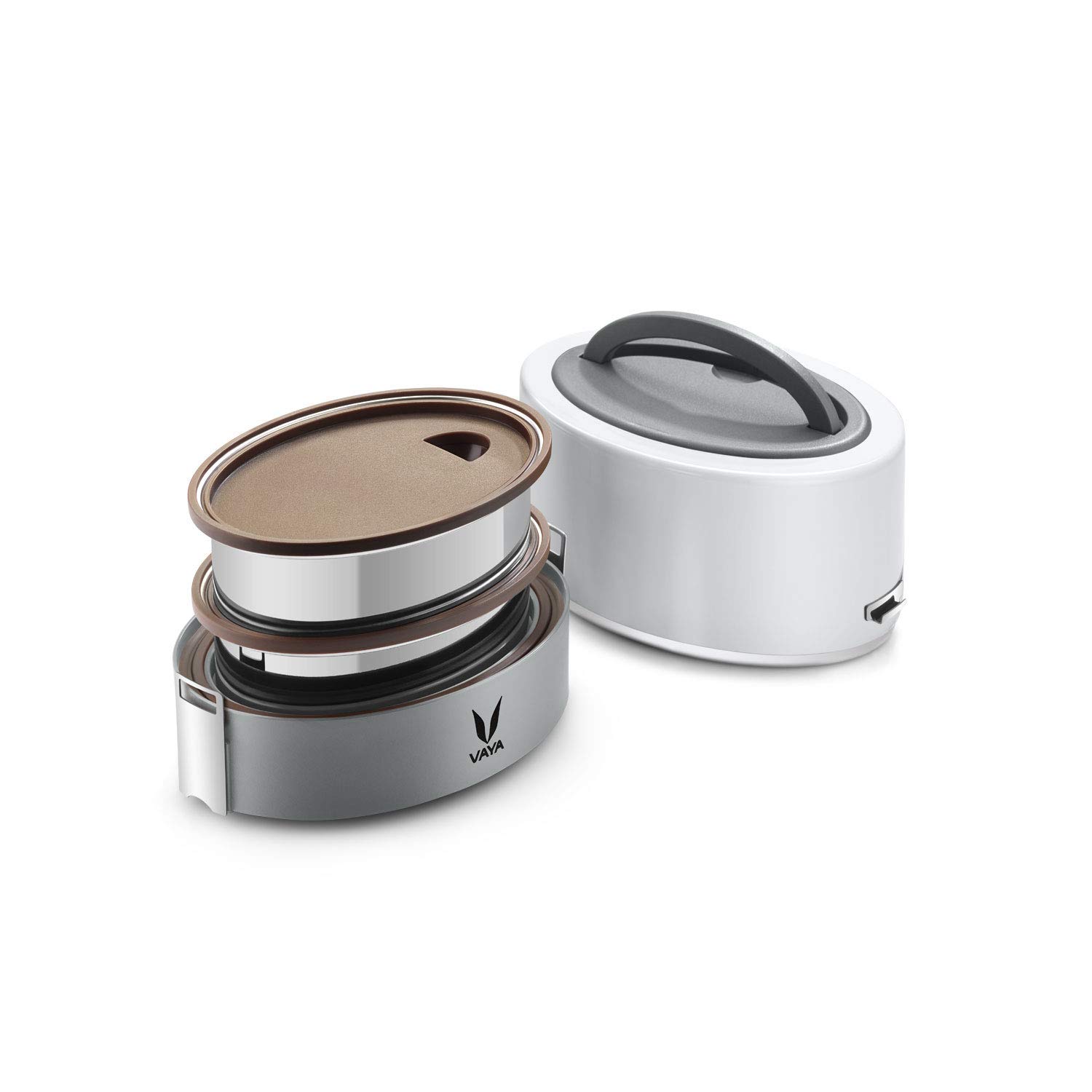VAYA TYFFYN Purple Lunch Box - Stainless Steel -19 VAYA TYFFYN Purple Lunch Box - Stainless Steel -19