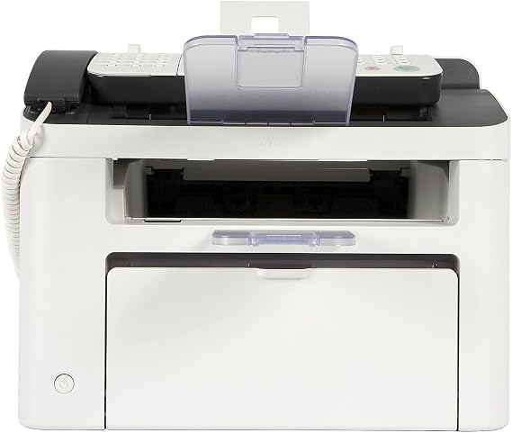 Canon FAXPHONE L100 - Monochrome Laser Fax with Copier, 30 Sheet Auto Document Feeder, 19 PPM, White