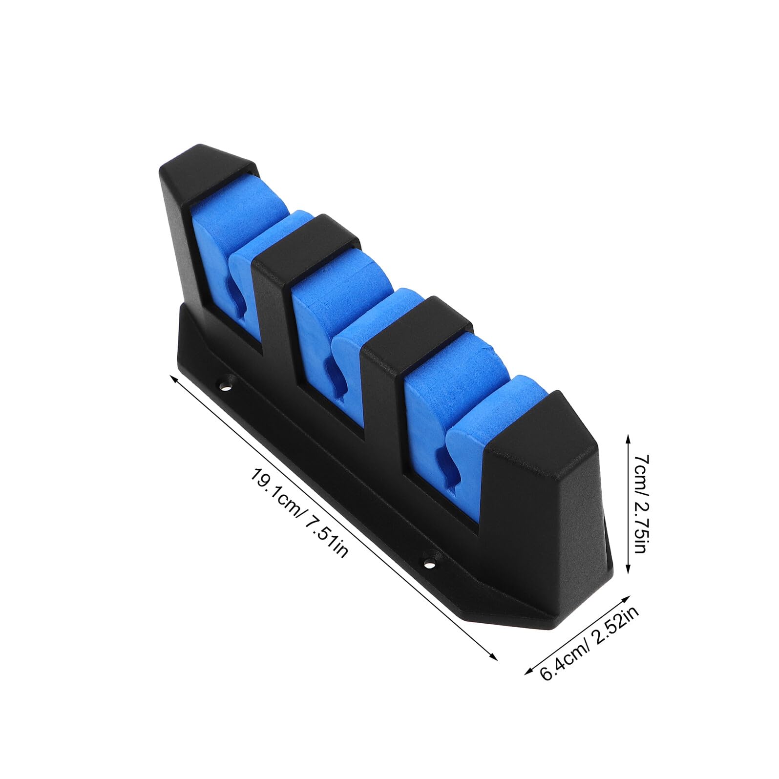 Abaodam 2pezzi Portacanne Da Pesca Da Parete Supporto Per Espositore Per Canne Da Pesca Slot Per Garage Capannoni e Cabine Design Leggero e Robusto