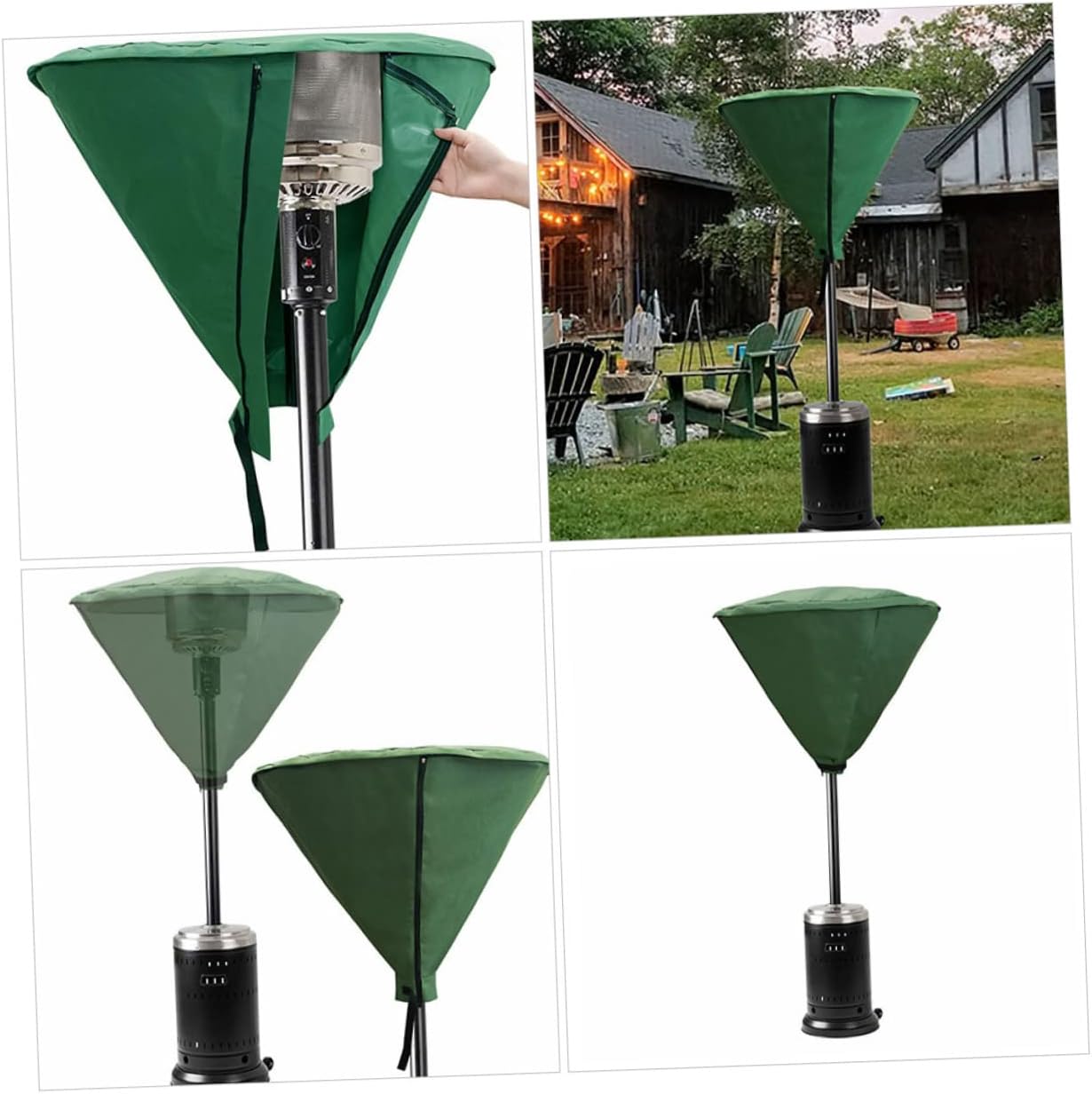 Generic Patio Heater Cover and Weatherproof Protection for Outdoor Garden Heaters Shield against Sun Rain and for Easy Storage Suitable for Year Use