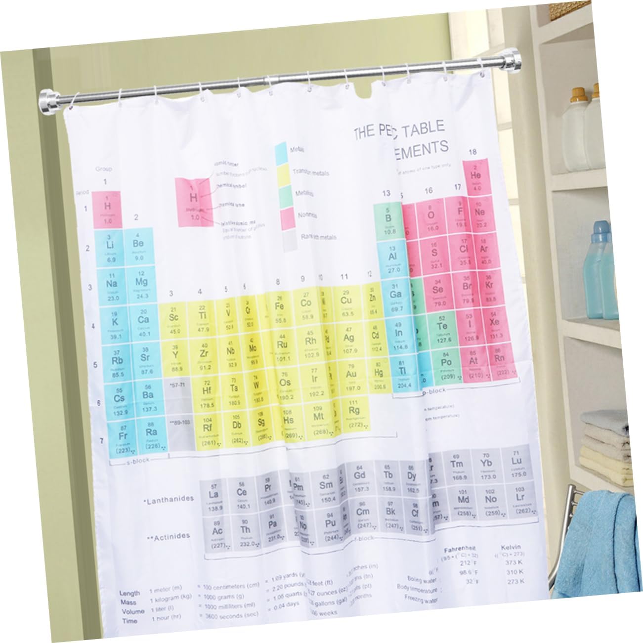 Alipis Extendable Clothes Drying Rack Shower Rack Spring Tension Rod Stainless Steel Closet Rod