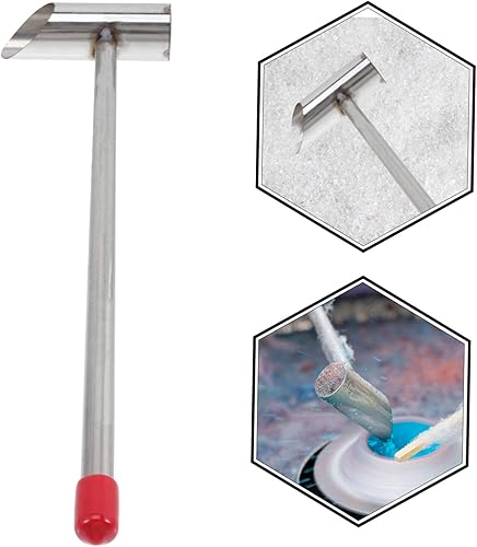 Miniatura 4 de HOMSFOU Cuchara de caramelo de algodón de azúcar piezas de repuesto Cucharas con mango largo Butterscotch Cuchara de caramelo vintage Cuchara