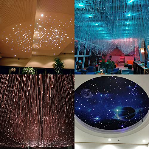 Image of Ultra-Bright PMMA Plastic End Glow Optical Fiber Light for Fiber Optic Star Ceiling Light lamp Starlight Headliner kit for car Home(0.118in diameter /492ft Per roll)