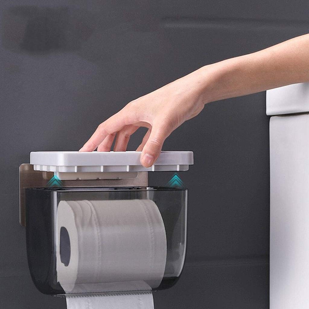 Los titulares doméstico Aseo Organizador del almacenaje de Papel higiénico del sostenedor del Tejido en Bastidor de Pared