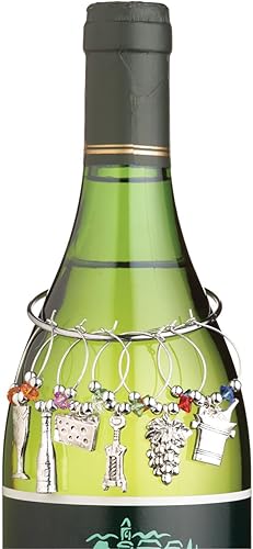 Prodyne - Juego de 6 talones para vino y queso estaño