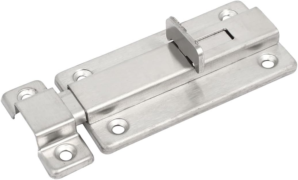 uxcell 4 Inch Length Stainless Steel Gate Door Slide Latch Lock Barrel Bolt