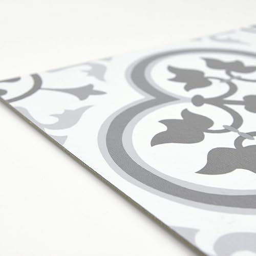 Vista 8 de FloorPops FP2953 Remy - Azulejos para suelo (pelar y pegar, color gris)