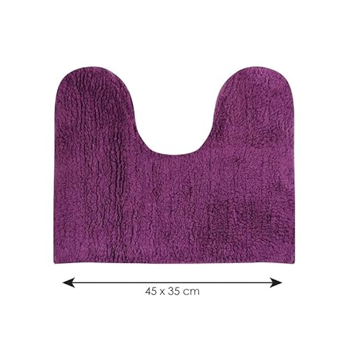 MSV WC-Waschbeckenmatte 45x35cm in violett, Plastik, 12 cm cm
