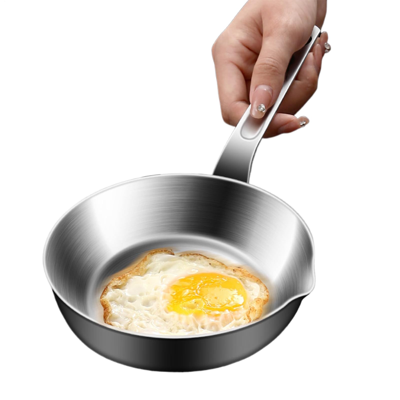 Poêle de cuisine anti-déformation en acier inoxydable pour cuisson au dortoir