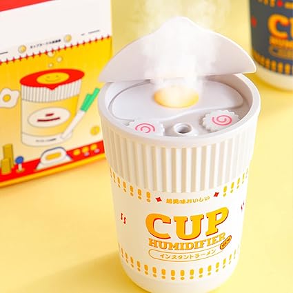 Cup Noodle Air Humidifiers for Desktop,Mini Personal Aircare Humidifier Tool,USB Essential Oils Diffuser, for Bedroom Desk Nursery Nightstand Humificador