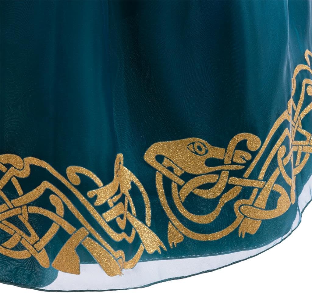 Dressy Daisy Girls Brave Princess Costume Toddler Medieval Renaissance Dress for Halloween Birthday Party Role Play Size 2-12 - Image 5