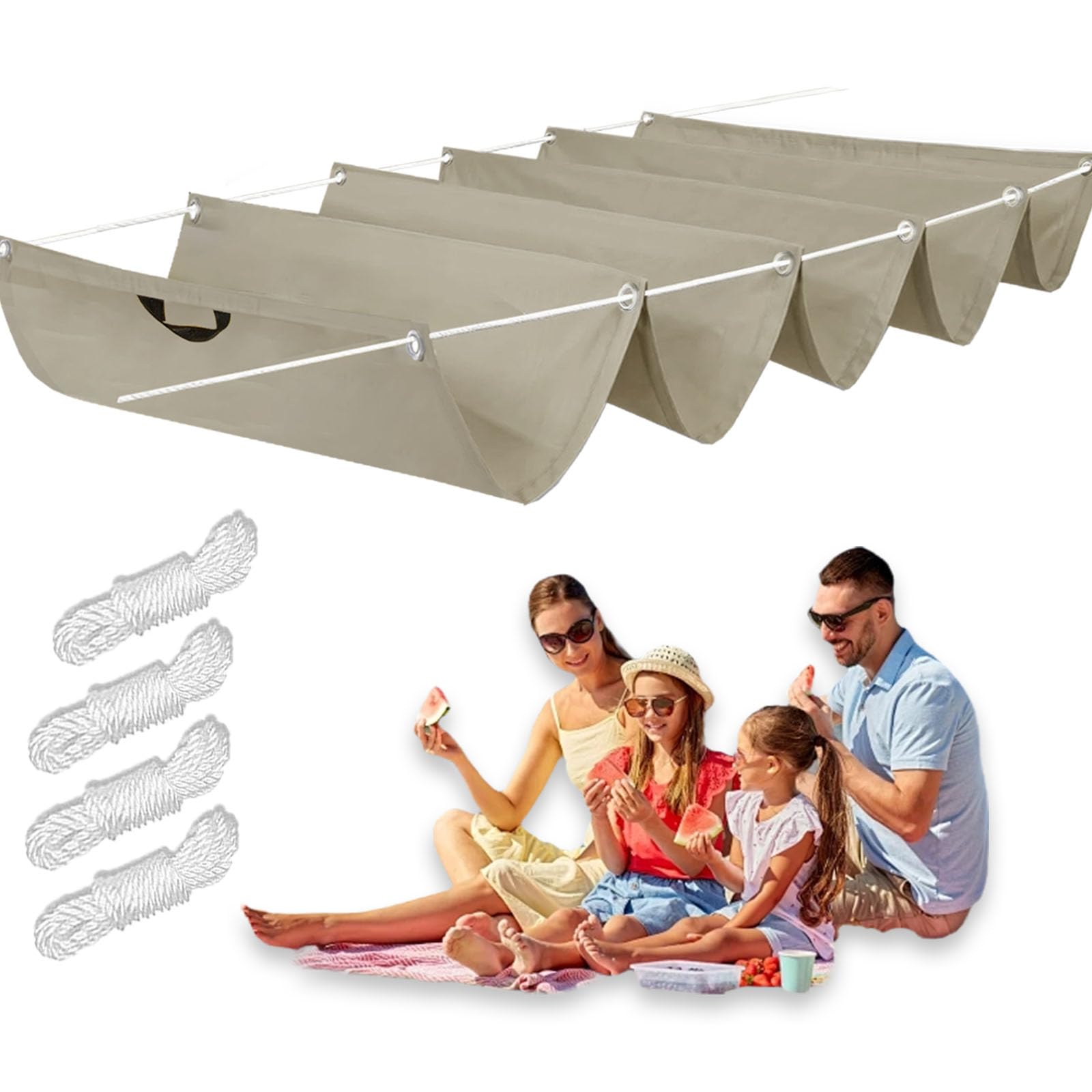 Toldo de techo corredizo para pasillos de jardin y pergolas de patio