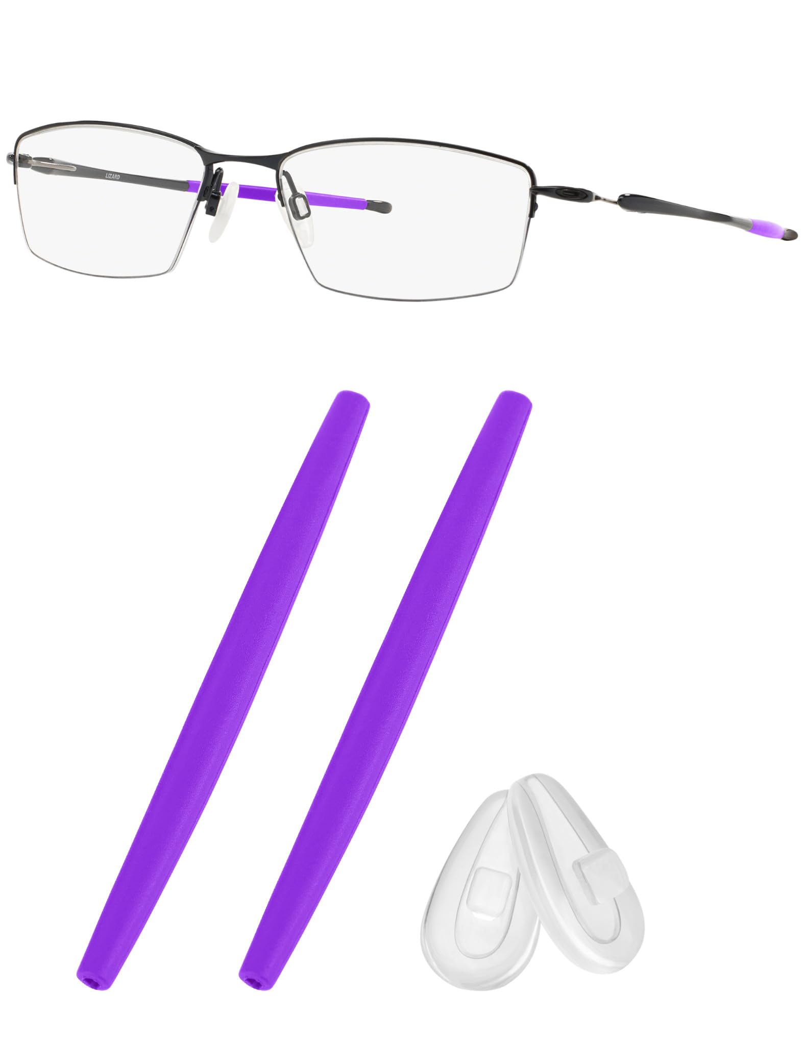 Replacement Earsocks &amp; Nosepieces Rubber Kits for Oakley Lizard OX5113 / OX5120 Eyeglasses